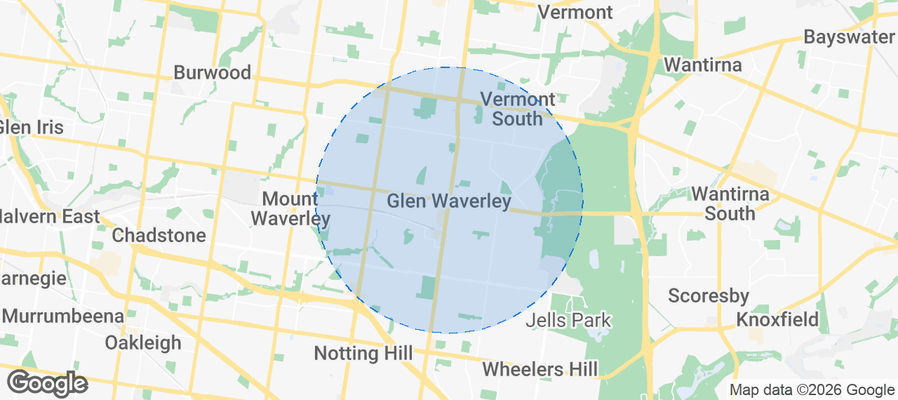 Glen Waverley Airbnb map